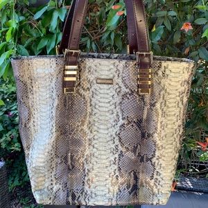 RARE Michael Kors Genuine Python ‘Darrington’ Tote